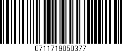 Código de barras (EAN, GTIN, SKU, ISBN): '0711719050377'