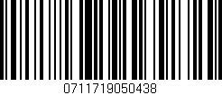 Código de barras (EAN, GTIN, SKU, ISBN): '0711719050438'