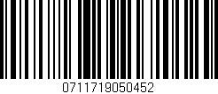 Código de barras (EAN, GTIN, SKU, ISBN): '0711719050452'