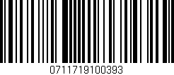 Código de barras (EAN, GTIN, SKU, ISBN): '0711719100393'