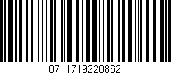 Código de barras (EAN, GTIN, SKU, ISBN): '0711719220862'
