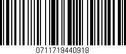 Código de barras (EAN, GTIN, SKU, ISBN): '0711719440918'