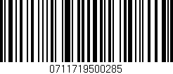 Código de barras (EAN, GTIN, SKU, ISBN): '0711719500285'
