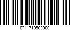 Código de barras (EAN, GTIN, SKU, ISBN): '0711719500308'