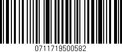 Código de barras (EAN, GTIN, SKU, ISBN): '0711719500582'