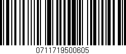Código de barras (EAN, GTIN, SKU, ISBN): '0711719500605'
