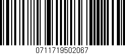 Código de barras (EAN, GTIN, SKU, ISBN): '0711719502067'