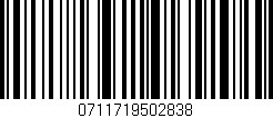 Código de barras (EAN, GTIN, SKU, ISBN): '0711719502838'