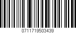 Código de barras (EAN, GTIN, SKU, ISBN): '0711719503439'