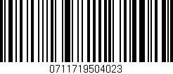Código de barras (EAN, GTIN, SKU, ISBN): '0711719504023'
