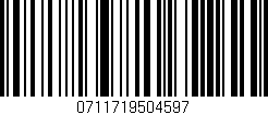 Código de barras (EAN, GTIN, SKU, ISBN): '0711719504597'