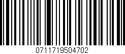Código de barras (EAN, GTIN, SKU, ISBN): '0711719504702'