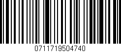 Código de barras (EAN, GTIN, SKU, ISBN): '0711719504740'