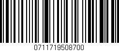 Código de barras (EAN, GTIN, SKU, ISBN): '0711719508700'