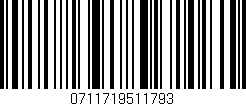 Código de barras (EAN, GTIN, SKU, ISBN): '0711719511793'