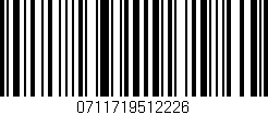 Código de barras (EAN, GTIN, SKU, ISBN): '0711719512226'