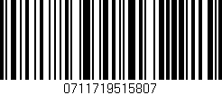 Código de barras (EAN, GTIN, SKU, ISBN): '0711719515807'