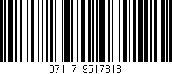 Código de barras (EAN, GTIN, SKU, ISBN): '0711719517818'