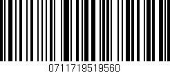 Código de barras (EAN, GTIN, SKU, ISBN): '0711719519560'