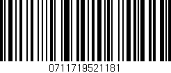 Código de barras (EAN, GTIN, SKU, ISBN): '0711719521181'