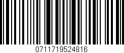 Código de barras (EAN, GTIN, SKU, ISBN): '0711719524816'