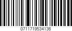 Código de barras (EAN, GTIN, SKU, ISBN): '0711719534136'