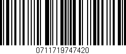 Código de barras (EAN, GTIN, SKU, ISBN): '0711719747420'