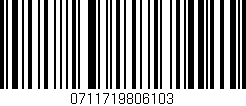 Código de barras (EAN, GTIN, SKU, ISBN): '0711719806103'