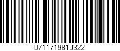 Código de barras (EAN, GTIN, SKU, ISBN): '0711719810322'