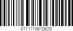 Código de barras (EAN, GTIN, SKU, ISBN): '0711719810629'