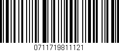 Código de barras (EAN, GTIN, SKU, ISBN): '0711719811121'