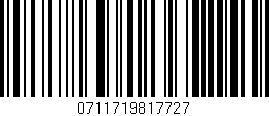 Código de barras (EAN, GTIN, SKU, ISBN): '0711719817727'