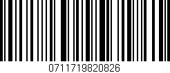 Código de barras (EAN, GTIN, SKU, ISBN): '0711719820826'