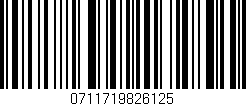 Código de barras (EAN, GTIN, SKU, ISBN): '0711719826125'