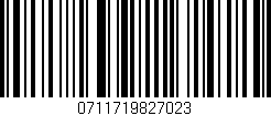 Código de barras (EAN, GTIN, SKU, ISBN): '0711719827023'