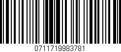 Código de barras (EAN, GTIN, SKU, ISBN): '0711719983781'