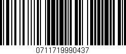 Código de barras (EAN, GTIN, SKU, ISBN): '0711719990437'