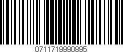 Código de barras (EAN, GTIN, SKU, ISBN): '0711719990895'