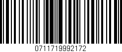 Código de barras (EAN, GTIN, SKU, ISBN): '0711719992172'