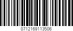 Código de barras (EAN, GTIN, SKU, ISBN): '0712169113506'