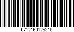 Código de barras (EAN, GTIN, SKU, ISBN): '0712169125318'