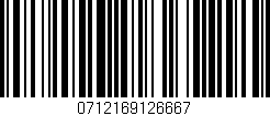 Código de barras (EAN, GTIN, SKU, ISBN): '0712169126667'