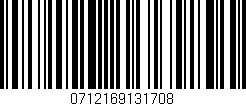 Código de barras (EAN, GTIN, SKU, ISBN): '0712169131708'