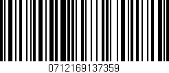 Código de barras (EAN, GTIN, SKU, ISBN): '0712169137359'