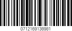Código de barras (EAN, GTIN, SKU, ISBN): '0712169138981'