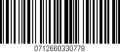 Código de barras (EAN, GTIN, SKU, ISBN): '0712660330778'