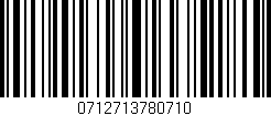 Código de barras (EAN, GTIN, SKU, ISBN): '0712713780710'