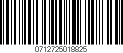 Código de barras (EAN, GTIN, SKU, ISBN): '0712725018825'