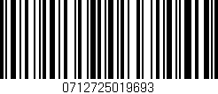 Código de barras (EAN, GTIN, SKU, ISBN): '0712725019693'
