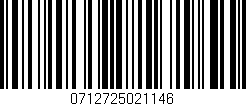 Código de barras (EAN, GTIN, SKU, ISBN): '0712725021146'
